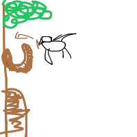 bird building nest drawing by antuhneee in Artbitrator