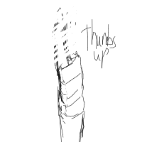 thumbs up drawing by lumii in Artbitrator