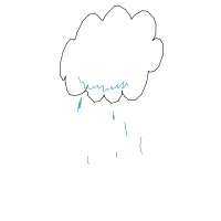 rain cloud drawing by lumii in Artbitrator