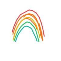rainbow drawing by lumii in Artbitrator
