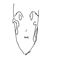 sad face drawing by fallenangel in Artbitrator
