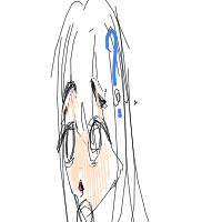 thinking face drawing by lumii in Artbitrator