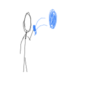throwing water balloon drawing by lumii in Artbitrator