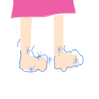 cold feet drawing by tt13-0241021 in Artbitrator