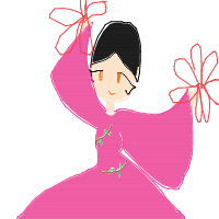 flower dancing drawing by tt13-0241021 in Artbitrator