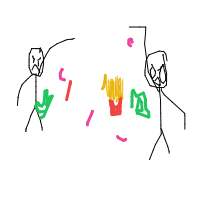 throwing food drawing by tt13-0241021 in Artbitrator