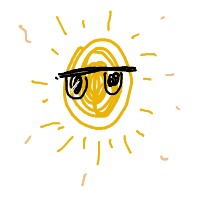 sun wearing sunglasses drawing by blablablaa in Artbitrator