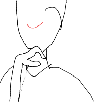 hand on chin drawing by tt13-0241021 in Artbitrator