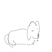sleepy dog drawing by elmas in Artbitrator