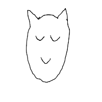 sleeping cat drawing by eboshh in Artbitrator
