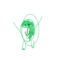 happy frog drawing by eboshh in Artbitrator
