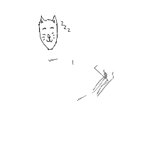 sleeping cat drawing by abbie in Artbitrator
