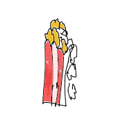 popcorn overflowing drawing by ha123 in Artbitrator