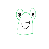 happy frog drawing by birou in Artbitrator