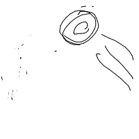 dog catching frisbee drawing by poecreate in Artbitrator