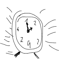 alarm clock ringing drawing by frajerkarel in Artbitrator