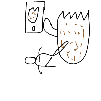 bigfoot taking selfie drawing by guest-7ict8csvm in Artbitrator