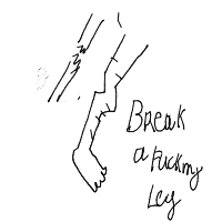 break a leg drawing by buoitonhatvn in Artbitrator