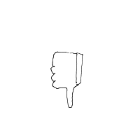 thumbs down drawing by codyyoungtattooer in Artbitrator
