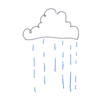 rain cloud drawing by codyyoungtattooer in Artbitrator