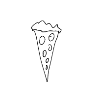 pizza slice drawing by codyyoungtattooer in Artbitrator