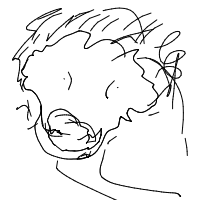 lion roaring drawing by boruch in Artbitrator