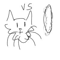 cat vs cucumber drawing by guest-f3717qt20 in Artbitrator