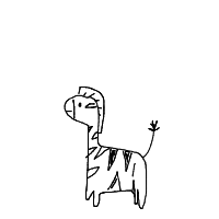 zebra drawing by maya48444 in Artbitrator
