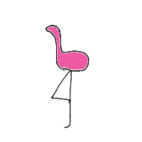 flamingo drawing by maya48444 in Artbitrator