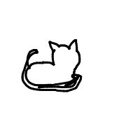 sleeping cat drawing by pumpkin in Artbitrator