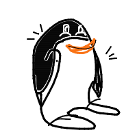 excited penguin drawing by pumpkin in Artbitrator