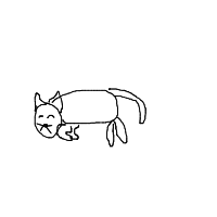 sleeping cat drawing by athakdakdbadk in Artbitrator
