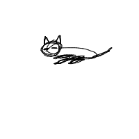 sleeping cat drawing by as_maa712 in Artbitrator