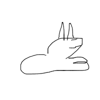 sleeping cat drawing by siyan in Artbitrator