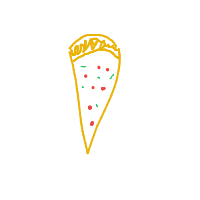 pizza slice drawing by devilman1258 in Artbitrator
