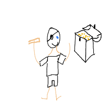 pirate finding treasure drawing by devilman1258 in Artbitrator