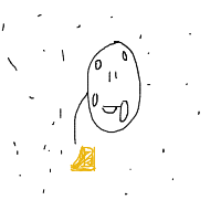 moon eating cheese drawing by devilman1258 in Artbitrator