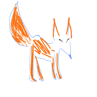 sneaky fox drawing by elise in Artbitrator