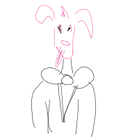 dog in costume drawing by elise in Artbitrator