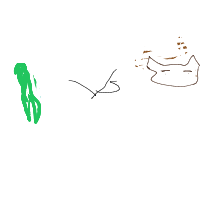 cat vs cucumber drawing by kiran in Artbitrator