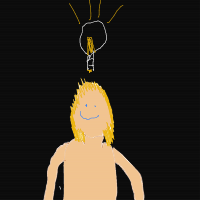 light bulb moment drawing by kjw926 in Artbitrator