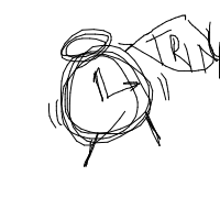 alarm clock ringing drawing by moshimoshi in Artbitrator