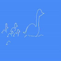 duck leading ducklings drawing by shinchann in Artbitrator