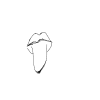 tip of tongue drawing by shinchann in Artbitrator