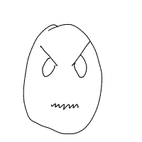 angry face drawing by s_btw in Artbitrator