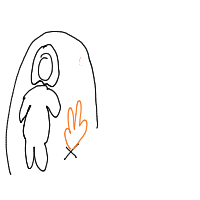 caveman discovering fire drawing by s_btw in Artbitrator
