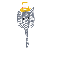 elephant with a hat drawing by naadh in Artbitrator