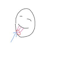 tip of tongue drawing by stingyorange in Artbitrator