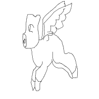when pigs fly drawing by itzzmarie in Artbitrator