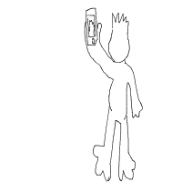 bigfoot taking selfie drawing by itzzmarie in Artbitrator